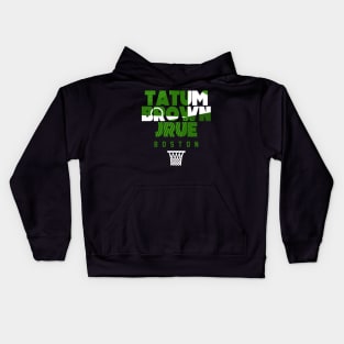 Boston Basketball Star Player Trio Throwback Alt Kids Hoodie